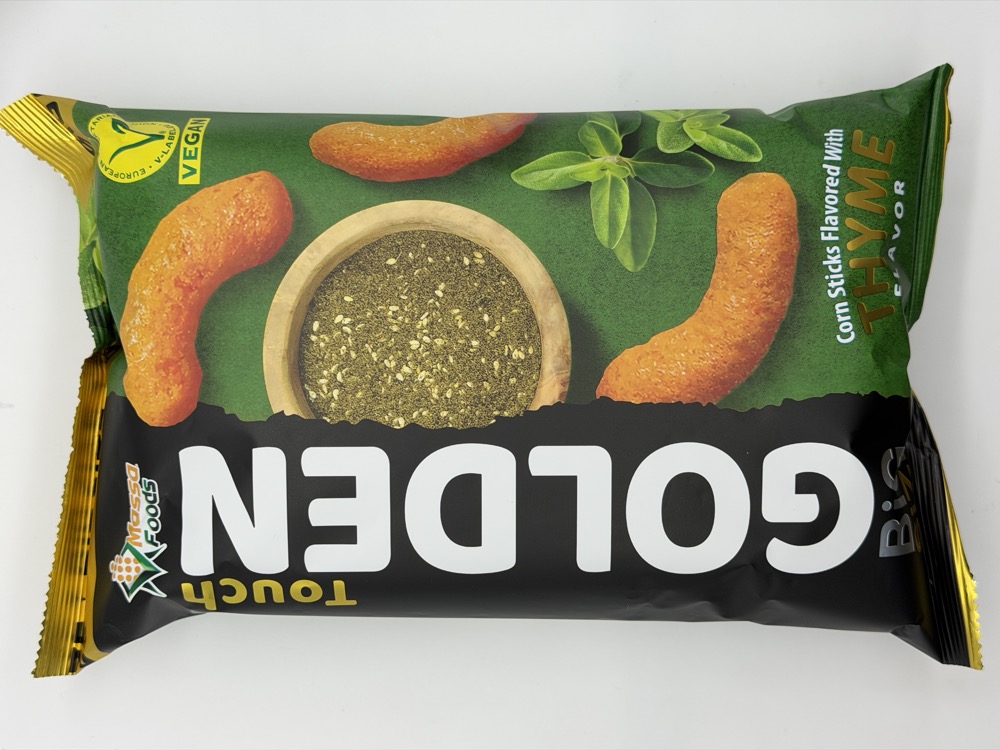 Golden Touch Big Size corn sticks in thyme flavour